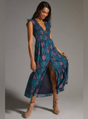 Anthropologie Peregrine Midi Dress
